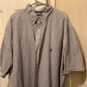 Seersucker polo shirt